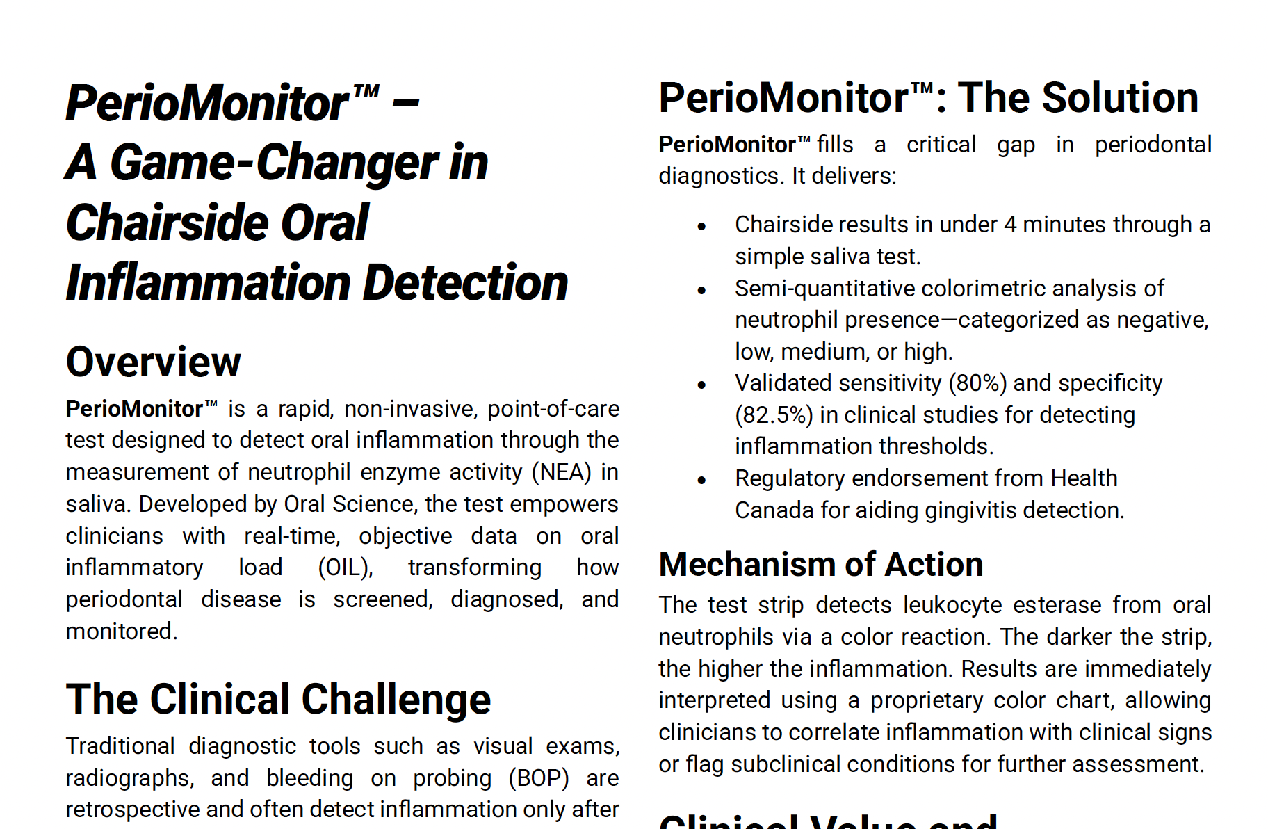 PerioMonitor™ White Paper – A Game-Changer in Chairside Oral Inflammation Detection