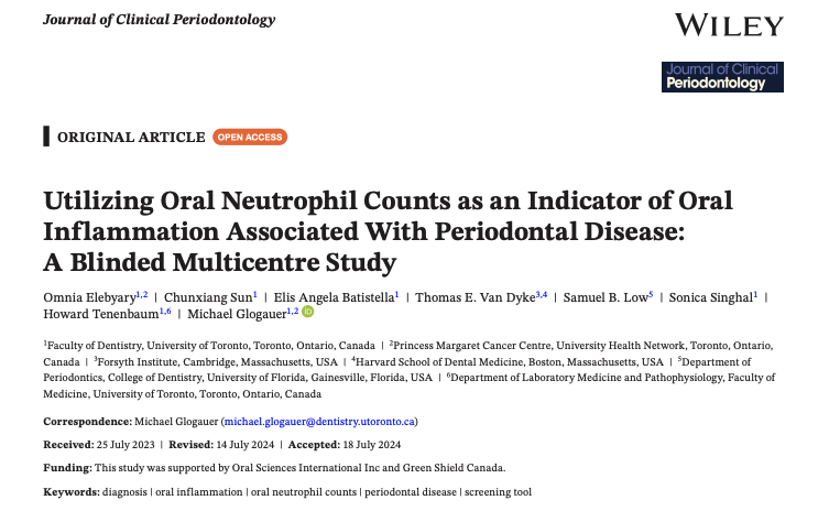 Prognostic Utility of Oral Neutrophil Counts in High-Risk Periodontitis: A Retrospective Study
